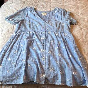 Sezane flower blue Dress